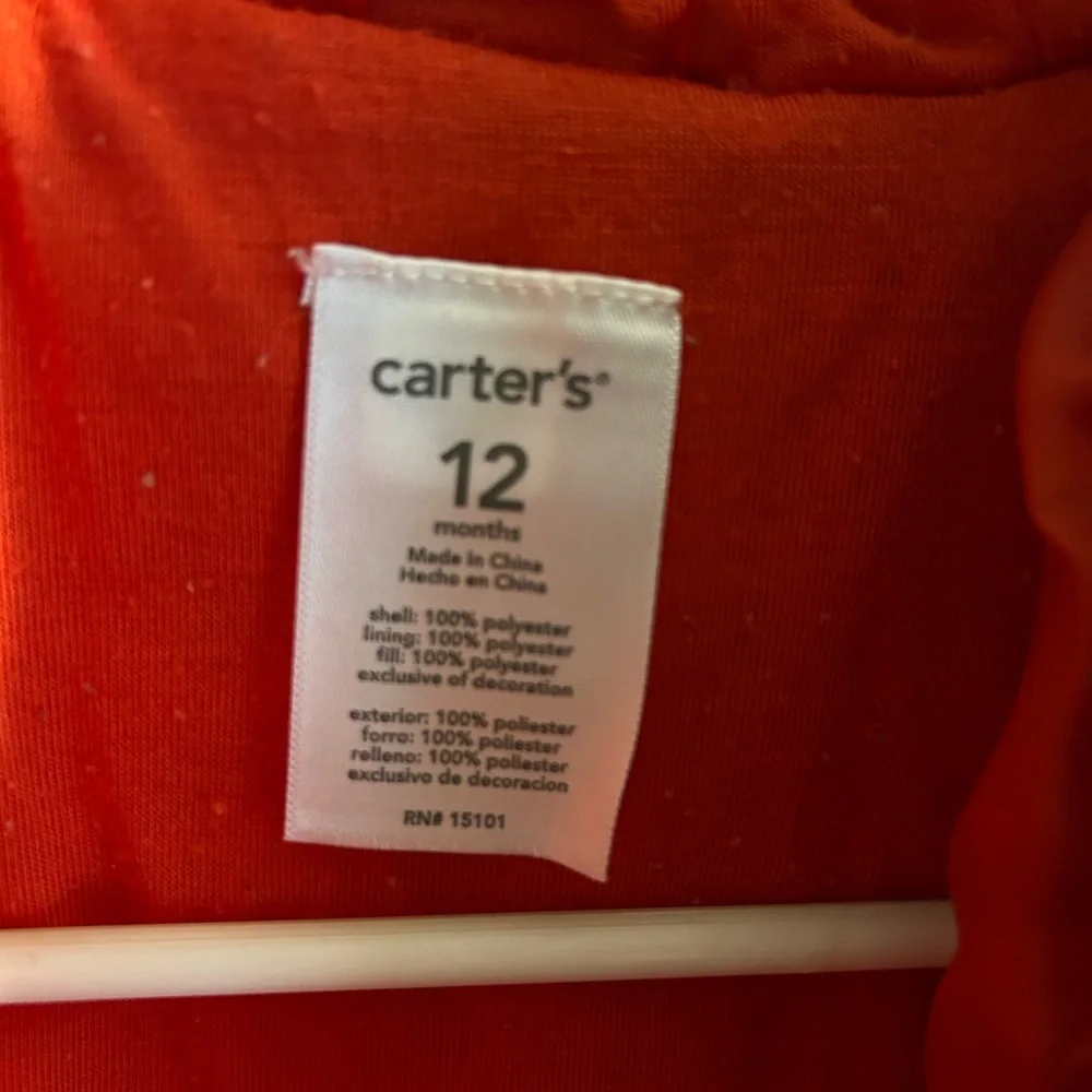 Carters Snowsuit  12 Months Blue/Red/black  $25. - Picture 6 of 7